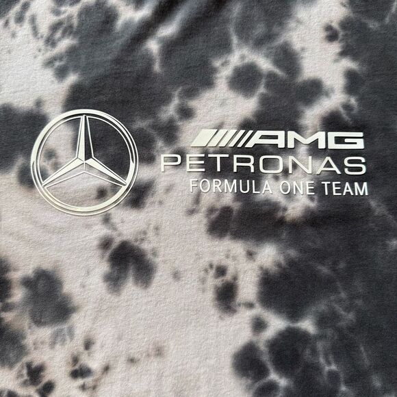 Mercedes Benz AMG Petronas Formula 1 Team Logo Tie Dye Shirt Size XXL Luxury - Picture 2 of 4